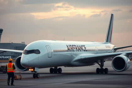 Air France A350 Chicago Flight Return