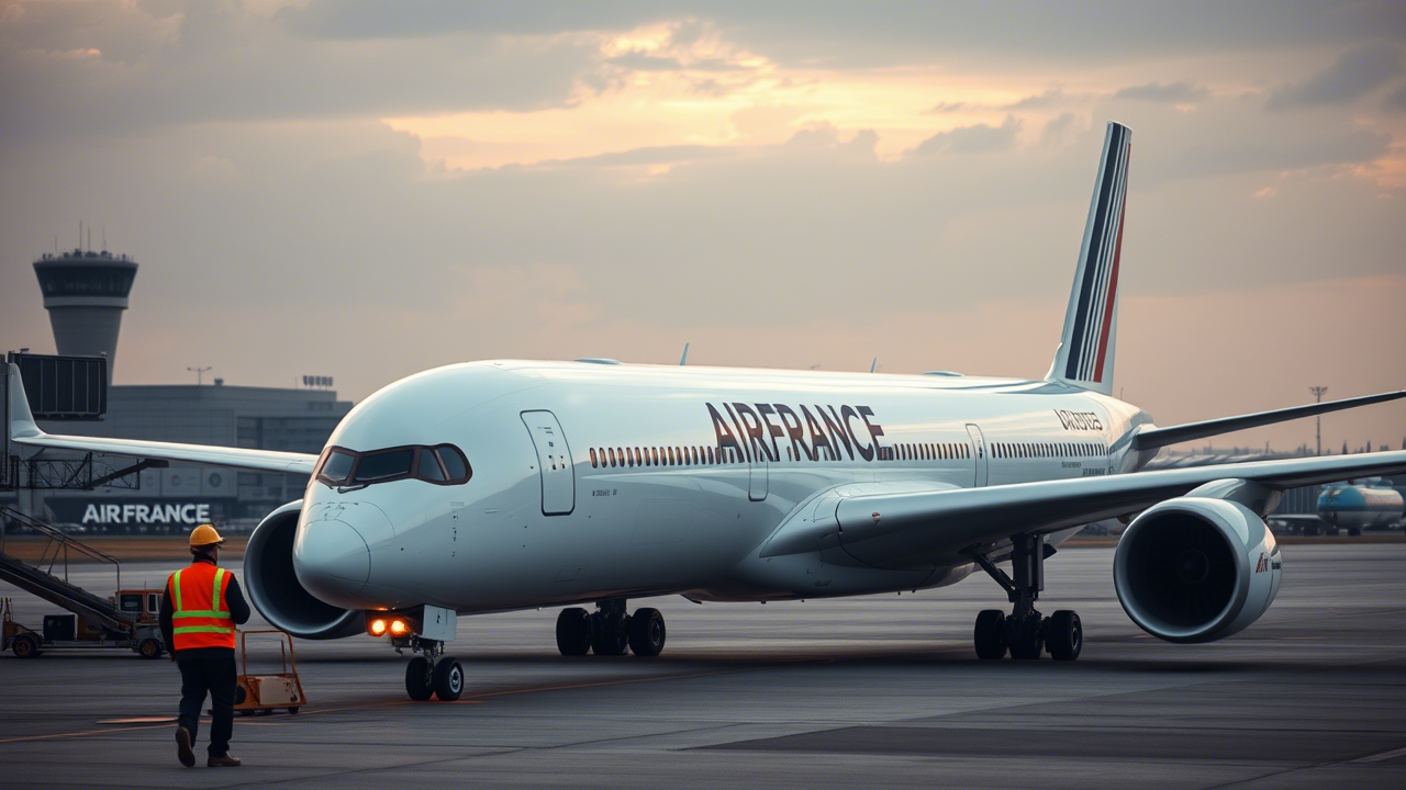 Air France A350 Chicago Flight Return